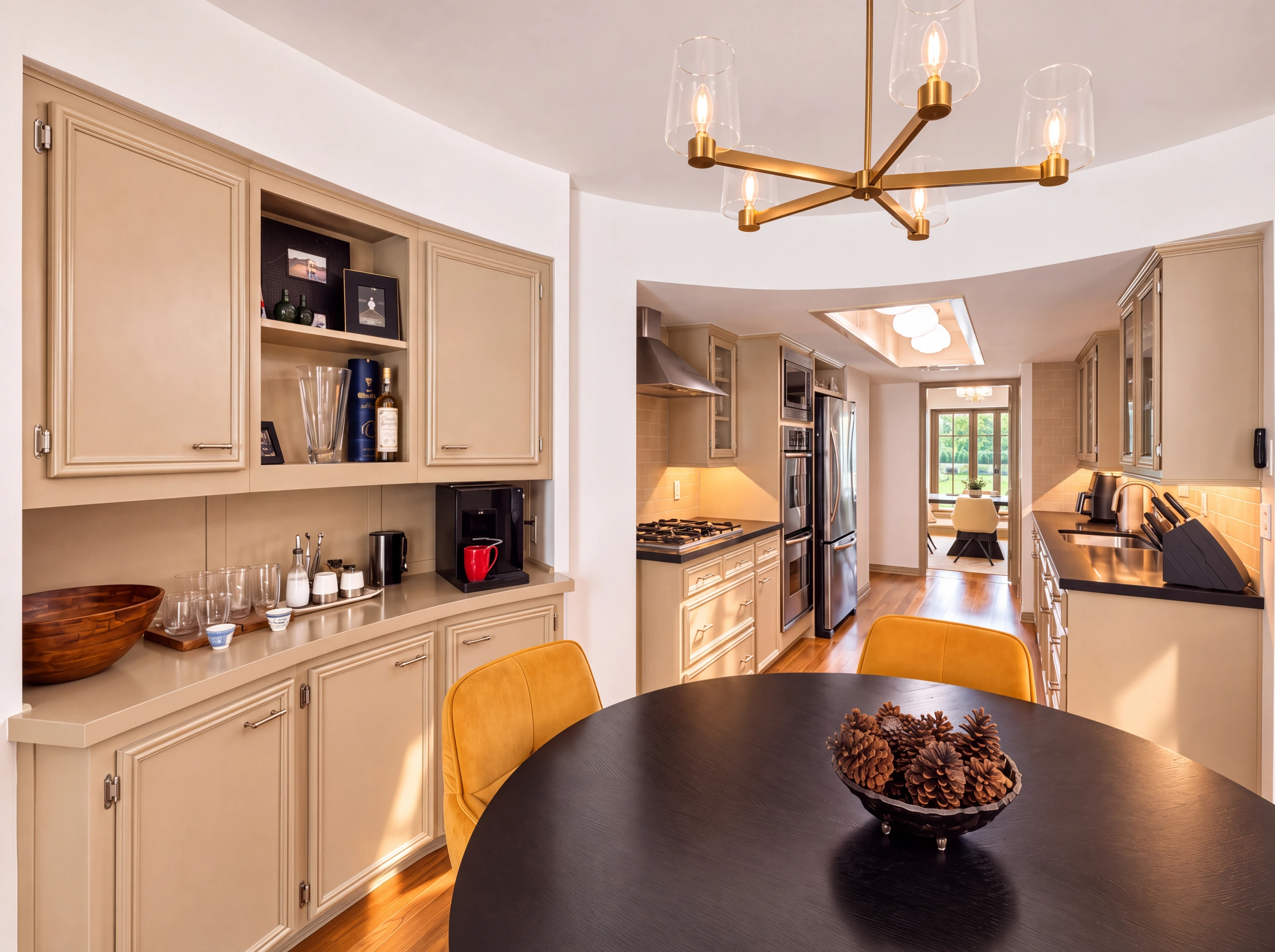 Breakfast room open to the kitchen
